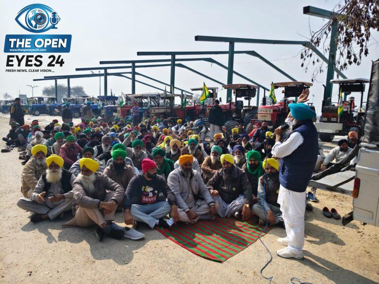 ਸੰਯੁਕਤ ਕਿਸਾਨ ਮੋਰਚੇ ਦੇ ਸੱਦੇ ਤੇ ਟਰੈਕਟਰ ਮਾਰਚ ਕੱਢਿਆ