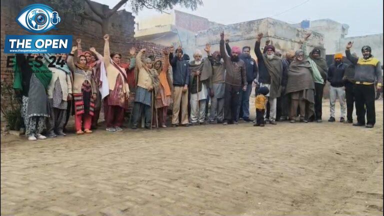 ਨੀਵੀਂ ਗਲੀ ਨੂੰ ਲੈਕੇ ਨਾਈਵਾਲਾ ਵਾਸੀਆਂ ਕੀਤਾ ਪ੍ਰਦਰਸ਼ਨ