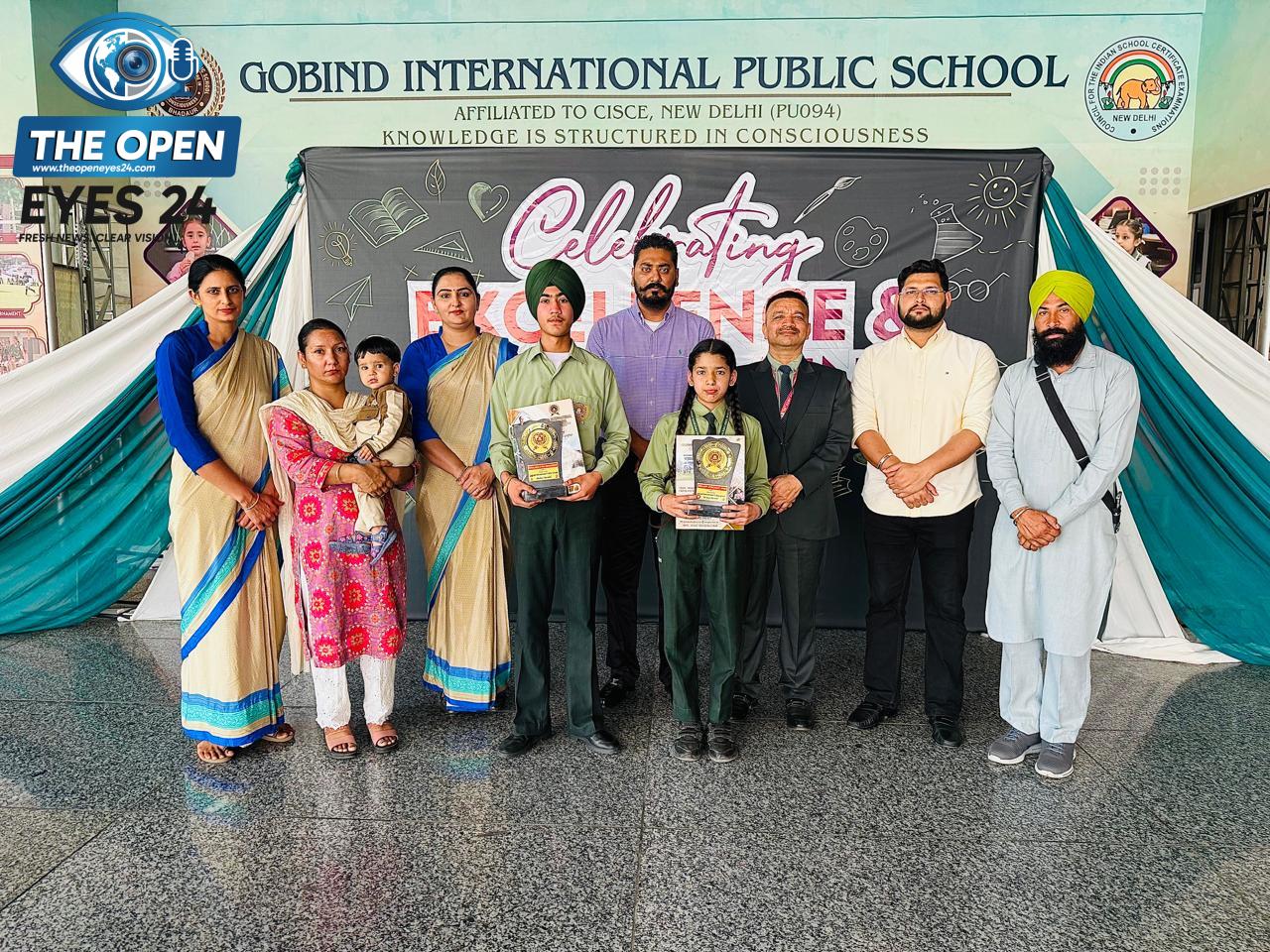 ਗੋਬਿੰਦ ਇੰਟਰਨੈਸ਼ਨਲ ਪਬਲਿਕ ਸਕੂਲ ਵਿਖੇ ਅਕਾਦਮਿਕ ਸ਼ੈਸ਼ਨ 2025-26 ਵਿੱਚ ਪੁਜ਼ੀਸ਼ਨਾਂ ਹਾਸਲ ਕਰਨ ਵਾਲੇ ਵਿਦਿਆਰਥੀਆਂ ਨੂੰ ਕੀਤਾ ਗਿਆ ਸਨਮਾਨਿਤ