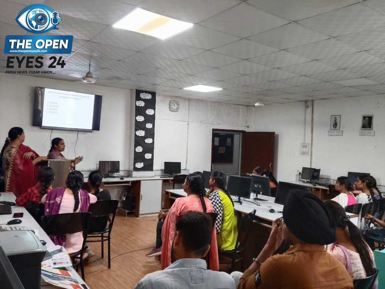 ਐੱਸ. ਐੱਸ.ਡੀ. ਕਾਲਜ, ਬਰਨਾਲਾ ਵਿੱਚ ਟੈਕਨੀਕਲ ਕੁਇਜ਼ ਦਾ ਸਫਲ ਆਯੋਜਨ