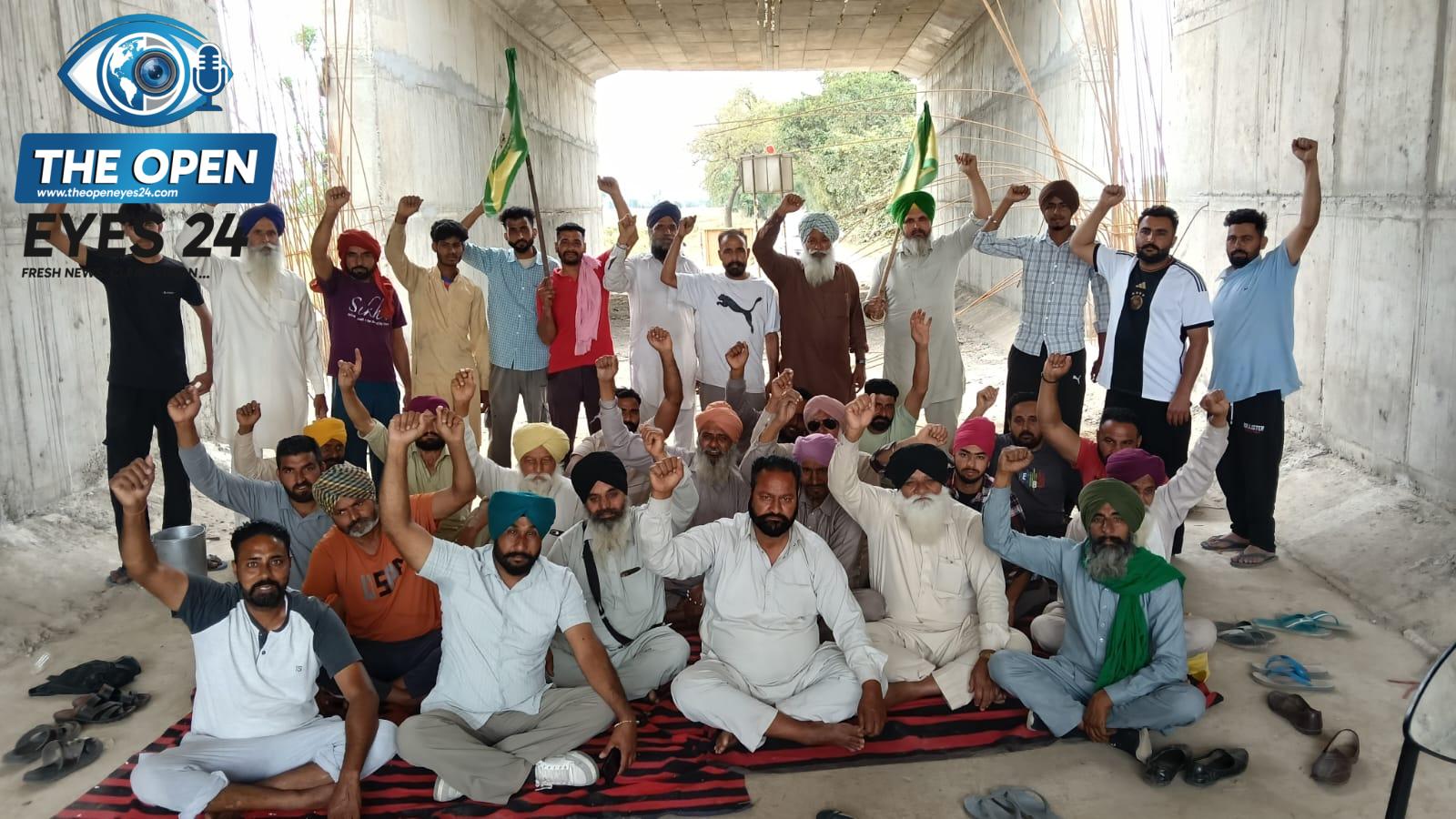 ਪਿੰਡ ਗਹਿਲ ਵਿਖੇ ਭਾਰਤ ਮਾਲਾ ਪ੍ਰੋਜੈਕਟ ਖ਼ਿਲਾਫ਼ ਕਿਸਾਨਾਂ ਦਾ ਸੰਘਰਸ਼ ਤੀਜੇ ਦਿਨ ਵੀ ਜਾਰੀ