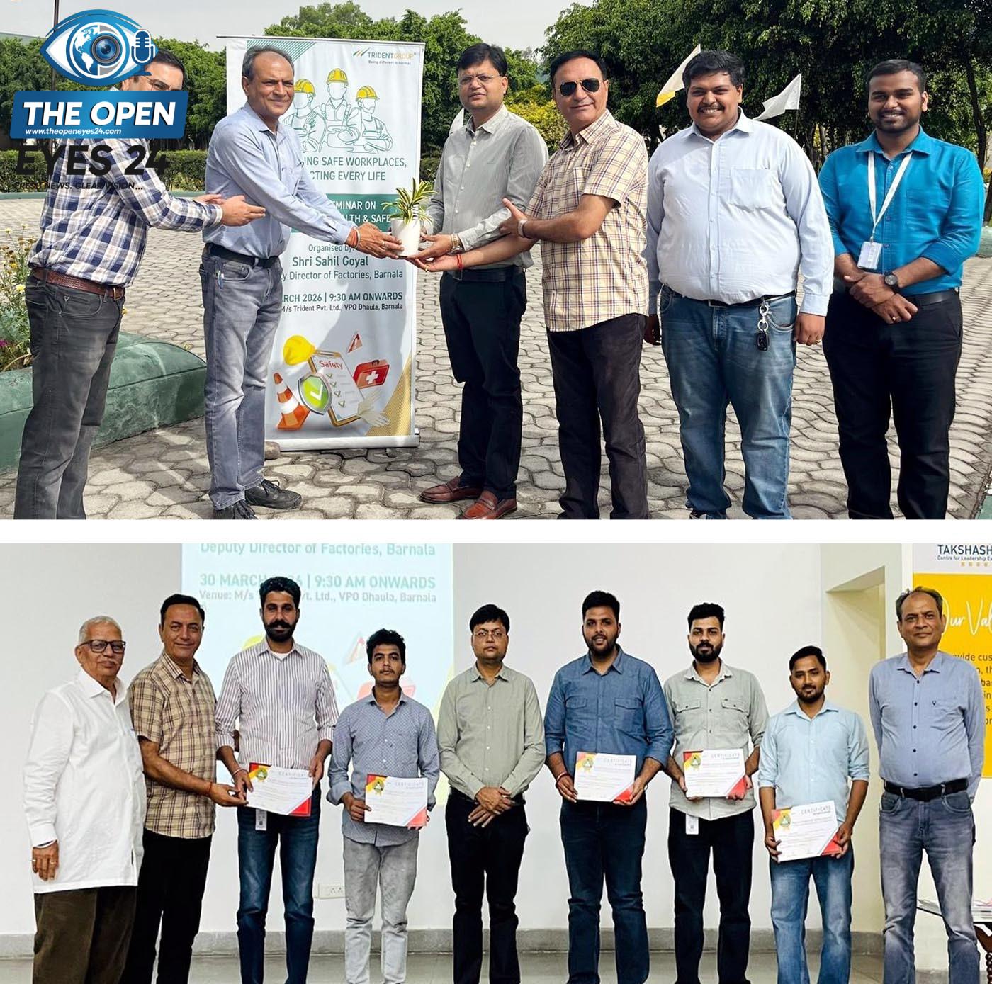 ਟਰਾਈਡੈਂਟ ਕੰਪਲੈਕਸ ਧੌਲਾ ਵਿਖੇ ਕਿੱਤਾ ਮੁੱਖੀ ਸੁਰੱਖਿਆ ਤੇ ਸਿਹਤ ਬਾਰੇ ਵਿਸ਼ੇਸ਼ ਸੈਮੀਨਾਰ ਦਾ ਆਯੋਜਨ