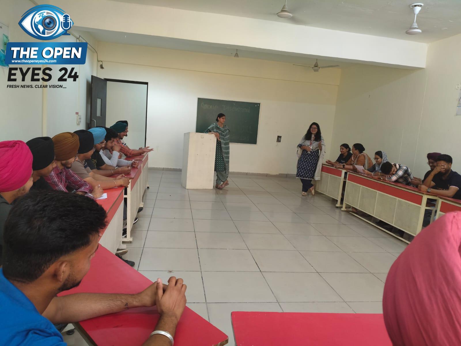 ਆਰੀਆਭੱਟ ਕਾਲਜ ਬਰਨਾਲਾ ਵਿਖੇ 'ਕਾਰੋਬਾਰ 'ਤੇ AI ਦਾ ਪ੍ਰਭਾਵ' ਵਿਸ਼ੇ 'ਤੇ ਗਰੁੱਪ ਚਰਚਾ ਕਰਵਾਈ ਗਈ