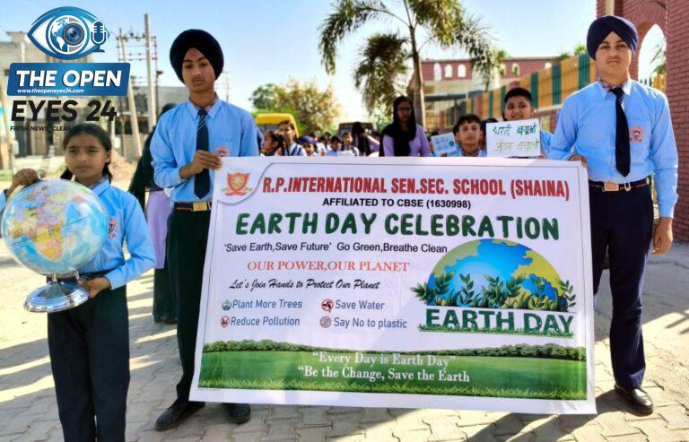 ਆਰ.ਪੀ. ਇੰਟਰਨੈਸ਼ਨਲ ਸਕੂਲ ਸ਼ਹਿਣਾ ਵਿਖੇ ਧਰਤੀ ਦਿਵਸ ਦੀ ਧੂਮ; ਵਿਦਿਆਰਥੀਆਂ ਨੇ ਰੈਲੀ ਰਾਹੀਂ ਦਿੱਤਾ ਵਾਤਾਵਰਣ ਸੰਭਾਲ ਦਾ ਹੋਕਾ