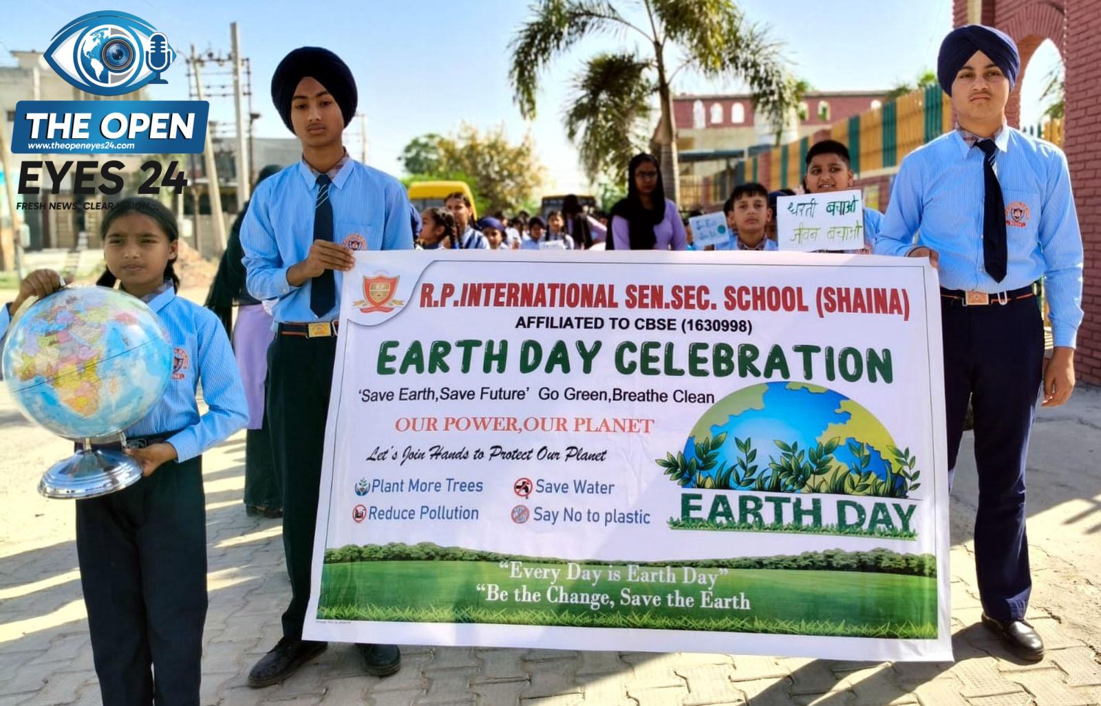 ਆਰ.ਪੀ. ਇੰਟਰਨੈਸ਼ਨਲ ਸਕੂਲ ਸ਼ਹਿਣਾ ਵਿਖੇ ਧਰਤੀ ਦਿਵਸ ਦੀ ਧੂਮ; ਵਿਦਿਆਰਥੀਆਂ ਨੇ ਰੈਲੀ ਰਾਹੀਂ ਦਿੱਤਾ ਵਾਤਾਵਰਣ ਸੰਭਾਲ ਦਾ ਹੋਕਾ
