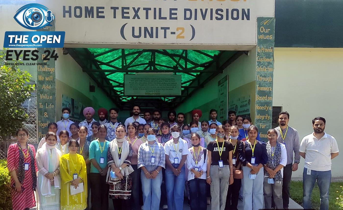 ਐੱਸਐੱਸਡੀ ਕਾਲਜ ਬਰਨਾਲਾ ਦੇ ਵਿਦਿਆਰਥੀਆਂ ਵਲੋਂ ਟ੍ਰਾਈਡੈਂਟ ਗਰੁੱਪ ਦਾ ਵਿਦਿਅਕ ਤੇ ਉਦਯੋਗਿਕ ਦੌਰਾ