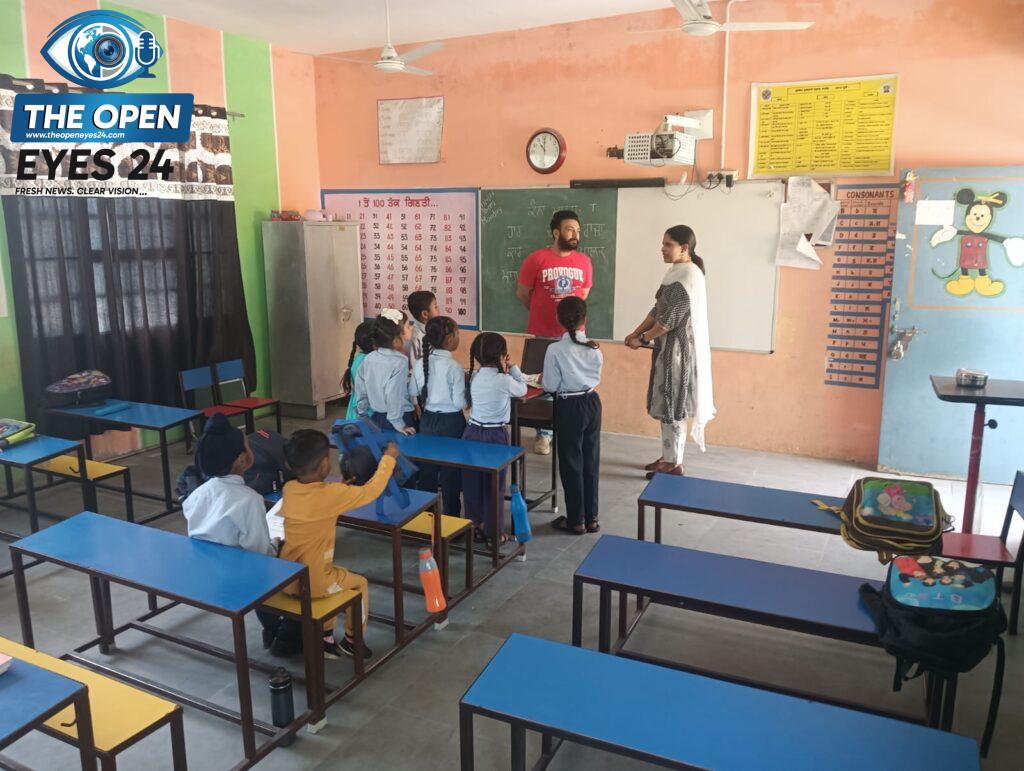 ਬਰਨਾਲਾ ਪ੍ਰਸ਼ਾਸਨ ਦੇ ਤਹਿਤ ਪਿੰਡ ਖਿਆਲੀ ਵਿਖੇ ਐਸਡੀਐਮ ਸ੍ਰੀਮਤੀ ਕ੍ਰਿਤਿਕਾ ਗੋਇਲ ਵੱਲੋਂ ਸਰਕਾਰੀ ਪ੍ਰਾਇਮਰੀ ਸਕੂਲ ਦਾ ਅਚਾਨਕ ਦੌਰਾ