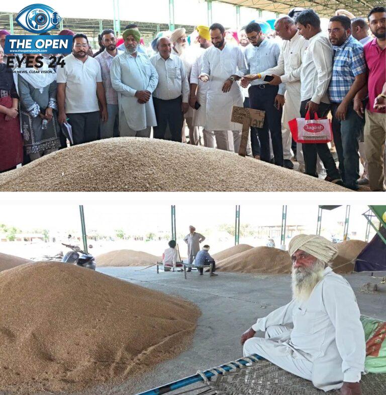 ‘ਆਪ’ ਦੇ ਐੱਮਪੀ ਤੇ ਡੀਸੀ ਨੇ ਕਣਕ ਖਰੀਦ ਸ਼ੁਰੂ ਕਰਨ ਦਾ ਕੀਤਾ ਦਾਅਵਾ, ਕਿਸਾਨਾਂ ਨੇ ਕਿਹਾ, ਸਿਰਫ ਮਿਲਿਆ ਭਰੋਸਾ