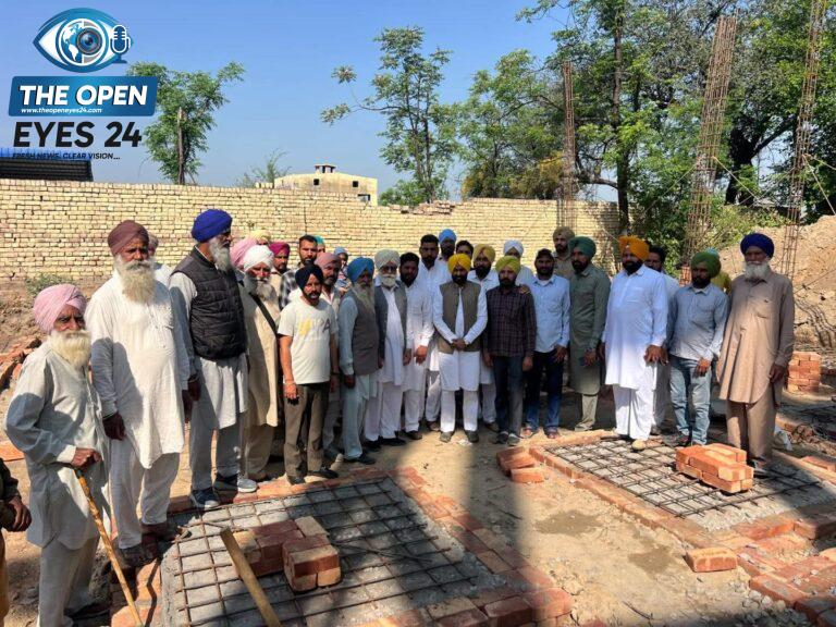 ​ਫੋਟੋ ਕੈਪਸ਼ਨ: ਪਿੰਡ ਜੈਮਲ ਸਿੰਘ ਵਾਲਾ ਵਿਖੇ 40 ਲੱਖ ਦੀ ਲਾਗਤ ਨਾਲ ਬਣਨ ਵਾਲੇ ਵੈੱਲਨੈਸ ਸੈਂਟਰ ਦੀ ਉਸਾਰੀ ਦੇ ਕੰਮ ਦੀ ਸ਼ੁਰੂਆਤ ਕਰਵਾਉਂਦੇ ਹੋਏ ਹਲਕਾ ਵਿਧਾਇਕ ਲਾਭ ਸਿੰਘ ਉੱਗੋਕੇ ਅਤੇ ਹੋਰ।