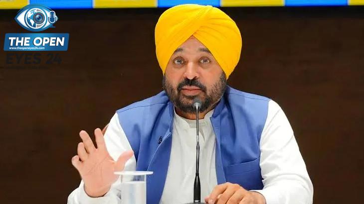 ਪੰਜਾਬ ਦੇ ਮੁੱਖ ਮੰਤਰੀ ਭਗਵੰਤ ਮਾਨ ਸਥਾਨਕ ਸਰਕਾਰਾਂ ਦੇ ਨੁਮਾਇੰਦਿਆਂ ਦੀ ਮਜ਼ਬੂਤੀ ਅਤੇ ਮਾਣਭੱਤੇ ਵਿੱਚ ਵਾਧੇ ਦੇ ਨਵੇਂ ਫੈਸਲੇ ਦਾ ਐਲਾਨ ਕਰਦੇ ਹੋਏ।