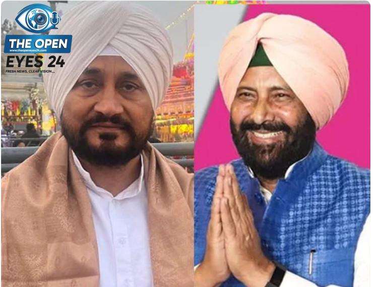 ਪੱਤਰਕਾਰ ਸੰਮੇਲਨ ਦੌਰਾਨ ਪੰਜਾਬ ਕਾਂਗਰਸ ਦੇ ਅੰਦਰੂਨੀ ਕਲੇਸ਼ 'ਤੇ ਚੁਟਕੀ ਲੈਂਦੇ ਹੋਏ ਅਤੇ ਸਾਬਕਾ ਮੁੱਖ ਮੰਤਰੀ ਚਰਨਜੀਤ ਸਿੰਘ ਚੰਨੀ ਨੂੰ ਪਾਰਟੀ ਵਿੱਚ ਆਉਣ ਦਾ ਸੱਦਾ ਦਿੰਦੇ ਹੋਏ ਭਾਰਤੀ ਜਨਤਾ ਪਾਰਟੀ ਪੰਜਾਬ ਦੇ ਪ੍ਰਧਾਨ ਕੇਵਲ ਸਿੰਘ ਢਿੱਲੋਂ।