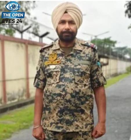 ਭਾਰਤ ਬੰਗਲਾਦੇਸ਼ ਸਰਹੱਦ ’ਤੇ ਡਿਊਟੀ ਦੌਰਾਨ ਅਸਮਾਨੀ ਬਿਜਲੀ ਡਿੱਗਣ ਕਾਰਨ ਸ਼ਹੀਦ ਹੋਏ ਸੀਮਾ ਸੁਰੱਖਿਆ ਬਲ ਦੇ ਬਹਾਦਰ ਸਬ ਇੰਸਪੈਕਟਰ ਬਲਬੀਰ ਸਿੰਘ ਦੇ ਕੋਟਕਪੂਰਾ ਵਿਖੇ ਹੋਏ ਅੰਤਿਮ ਸੰਸਕਾਰ ਮੌਕੇ ਦੇਸ਼ ਦੇ ਸ਼ਹੀਦ ਸਪੂਤ ਨੂੰ ਸਲਾਮੀ ਦਿੰਦੇ ਹੋਏ ਫੌਜੀ ਜਵਾਨ ਅਤੇ ਦੁੱਖ ਦਾ ਪ੍ਰਗਟਾਵਾ ਕਰਦੇ ਹੋਏ ਪੰਜਾਬ ਵਿਧਾਨ ਸਭਾ ਦੇ ਸਪੀਕਰ ਕੁਲਤਾਰ ਸਿੰਘ ਸੰਧਵਾਂ।