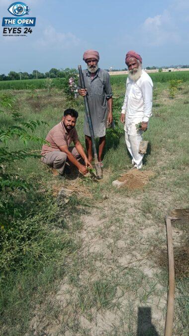  ਪੰਚਾਇਤ ਪੱਤੀ ਦੀਪ ਸਿੰਘ ਭਦੌੜ ਵਿਖੇ ਸਾਂਝੀਆਂ ਥਾਵਾਂ ’ਤੇ ਪੌਦੇ ਲਗਾਉਂਦੇ ਹੋਏ ਗ੍ਰਾਮ ਪੰਚਾਇਤ ਦੇ ਸਰਪੰਚ, ਮੈਂਬਰ ਅਤੇ ਪਿੰਡ ਵਾਸੀ।